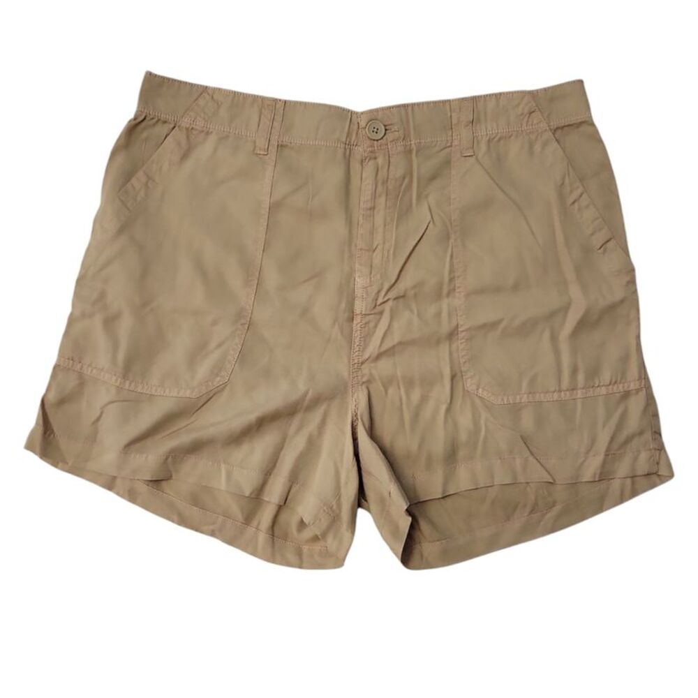 Social Standard Women's Mid Rise Fortune Tencel Short - Tan